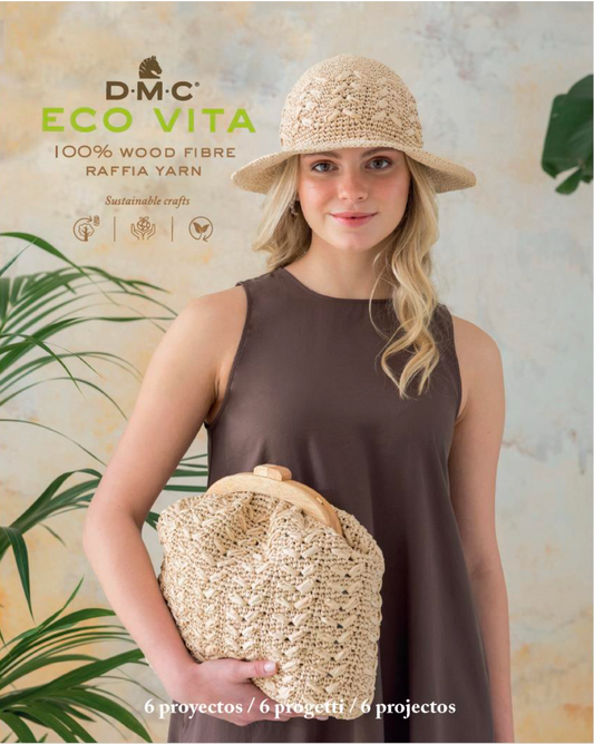 Libro  nº 2 - Bags & Hats 6 proyectos DMC Eco Vita Raffia