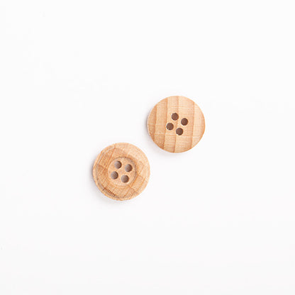 Botones de madera de haya