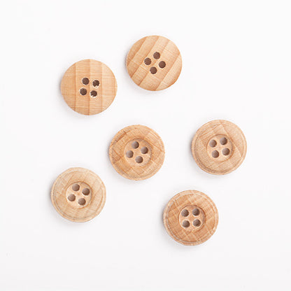 Botones de madera de haya