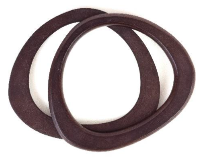 Asas de madera para bolsos con forma triangular DMC