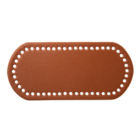 Base para bolso de polipiel marrón 20×10 cm
