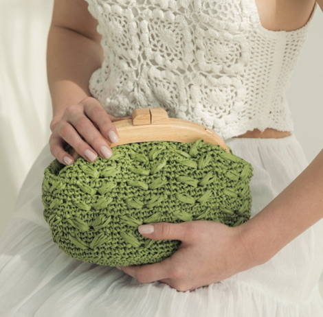 Bolso Grasse Eco Vita Raffia Pequeño Verde