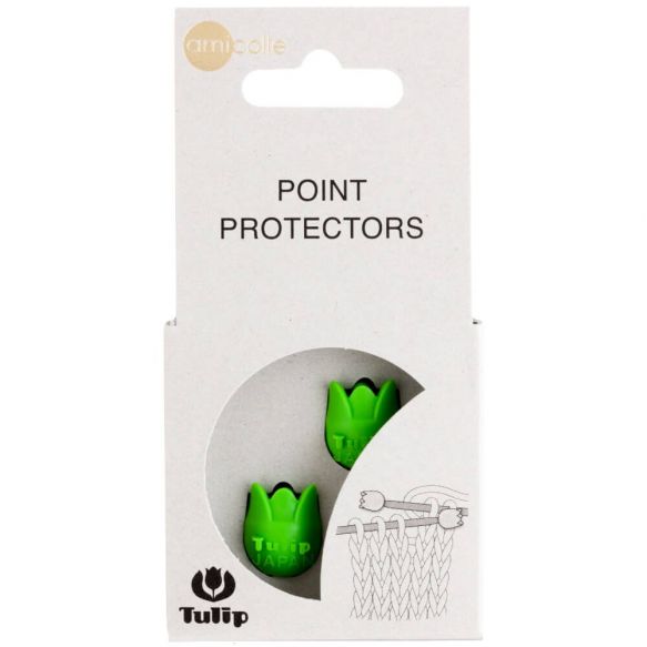 Protectores de agujas pequeños verdes Tulip