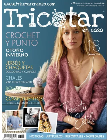 Revista Tricotar en casa Nº 55