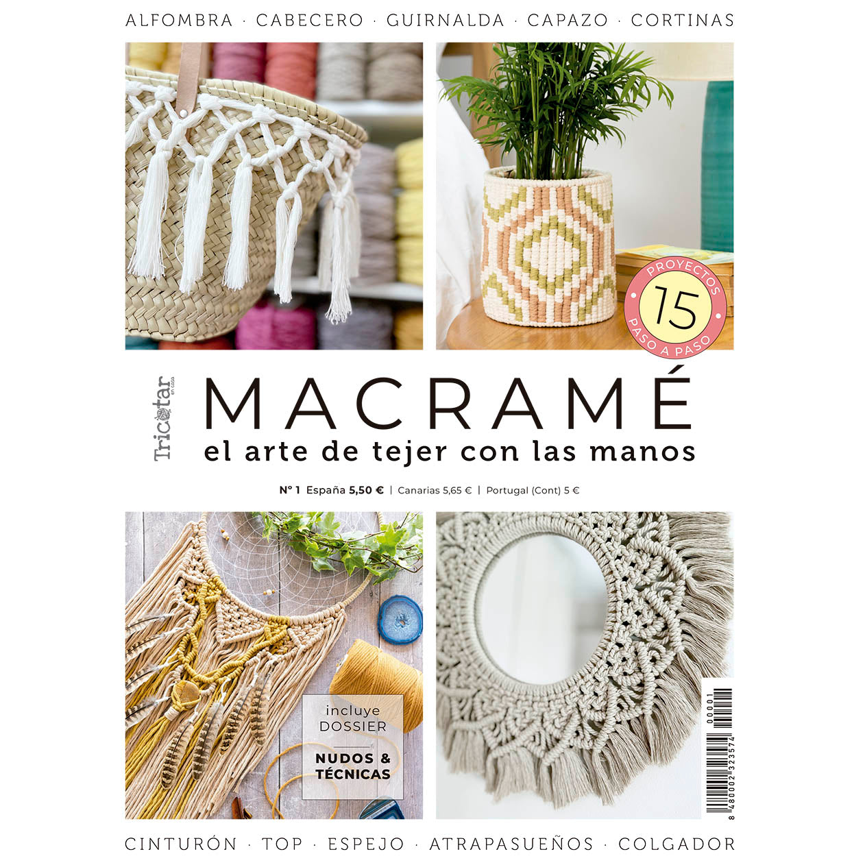 Revista Macramé el arte de tejer con las manos
