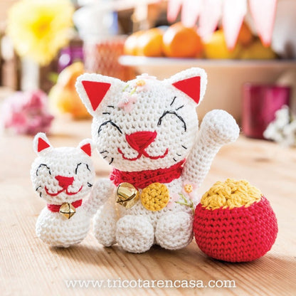 Revista amigurumis de colores Nº 1 Gato de la Suerte