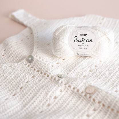 DROPS Safran – Algodón 100% para Crochet y Amigurumi | 50 g / 160 m