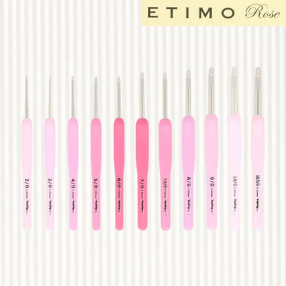 Ganchillo Tulip Etimo Rosa Softgrip gama