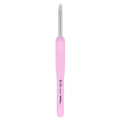 Ganchillo Tulip Etimo Rosa Softgrip vista frontal